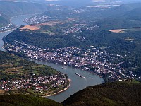  This is from the other direction showing the geography around Boppard and this section of the Rhine.