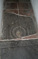  Ancient stones in the floor of the church.