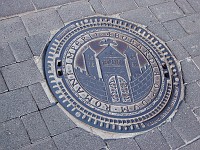  A Bopparder manhole cover.  German cities love their city manhole covers.