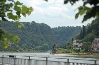  And there it is, the intended destination:  The Loreley.  That's a flag of Germany up on top.