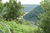  Looking upstream.  Nice little train tunnel on the other side of the river.