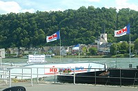  Back down in St. Goarshausen.  We had to wait a while for the next cruise ship to take us back up to Boppard.