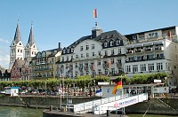  The Hotel Bellevue is very near the marketplace in Boppard.  It is a very beautiful city.