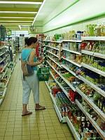  Carolyn enjoys shopping in the local stores.