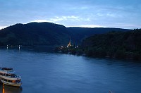  The longest night of the year as seen from our hotel on the Rhine.  This photo was taken at about 10:30 at night.