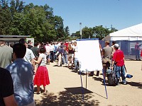  The line wasn't too bad.  Only 45 minutes ... in the hot sun.