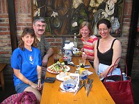  The entire gang:  Sandra, Ryan, Christiane and Carolyn.