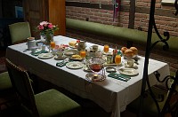  Breakfast the next morning.  Frau Müller always sets a beautiful table.