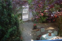  The courtyard of the Müller's home.