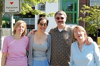  A final photo at the train station.  Christiane, Carolyn, me and Frau Müller.