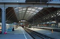  The train station at Leipzig.  Leipzig is in the former East Germany and is a beautiful city.