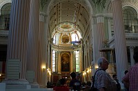  Inside the St. Nicholas Church.  It was founded in 1165 and is the oldest church in Leipzig.