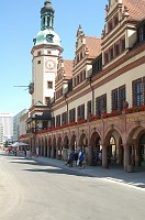  Our first glimpse of the Old Town Hall of Leipzig.  By the way, it's pronounced 