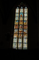  The Bach Window, part of a memorial set of windows in the church dating from 1895.