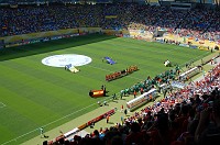  The entire field during the opening ceremonies.