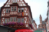  One of the historic half-timbered houses near the cathedral.
