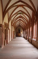  The walkway of the cloister of the Mainz Cathedral.