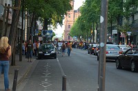  The crowd is still celebrating Germany's defeat of Sweden.