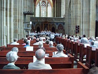  One of the reasons we came to the cathedral was to hear this men's choir give a half-hour concert.