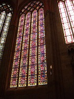  Stained glass windows up close.