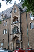  A building near the castle and cathedral.  We were actually standing under a tree when a hail storm hit!