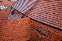  Most of the roofs in Meissen are made of red tile.