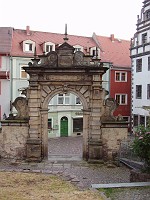  This gate leads from the courtyard of the Church of Our Lady.