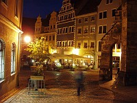  Looking back at the Marktplatz after we had dinner at Vincenz Richter.