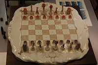  An aquatic-themed chess set.