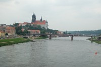  The Elbe River with Albrechtsburg and the cathedral as a backdrop.