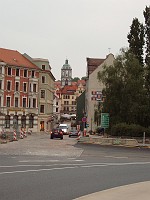  Looking up Elb Street back towards the city center.  I was on my way to the bridge to take some evening photos of ...