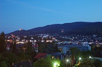  The lighted building to the left on the hill is the Hambacher Castle.  Too bad we couldn't get up there for a look around.