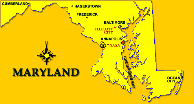 Map of Maryland